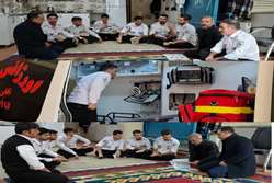 بازدید مدیریتی مدیر گروه فوریت‌های پزشکی از پایگاه‌های اورژانس ۱۱۵ و دانشجویان فوریت‌های پزشکی شهرستان بروجن